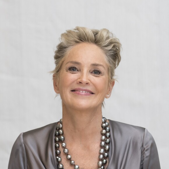 Sharon Stone en conférence de presse pour la série "Mosaic" à Beverly Hills. Le 12 décembre 2017