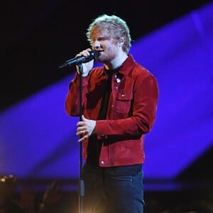 Ed Sheeran - Soirée des 38ème Brit Awards à l'O2 Arena à Londres, Royaume Uni, le 21 février 2018.