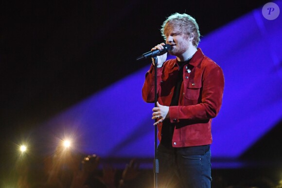 Ed Sheeran - Soirée des 38ème Brit Awards à l'O2 Arena à Londres, Royaume Uni, le 21 février 2018.