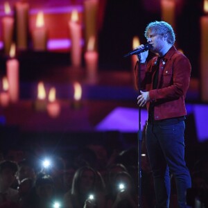 Ed Sheeran - Soirée des 38ème Brit Awards à l'O2 Arena à Londres, Royaume Uni, le 21 février 2018.