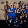 L'équipe de la série 'This Is Us' à la remise de prix des acteurs Guild awards à l'Auditorium Shrine à Los Angeles, le 21 janvier 2018
