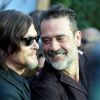 Norman Reedus, Jeffrey Dean Morgan à la soirée du 100ème épisode de la saison 8 de 'The Walking Dead' au théâtre Greek à Los Feliz, le 22 octobre 2017