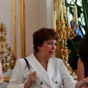 Exclusif - Roselyne Bachelot à la soirée de lancement de la collection capsule Marina Rinaldi by Fausto Puglisi à l'hôtel d'Evreux à Paris le 2 juillet 2018. © Rachid Bellak / Bestimage