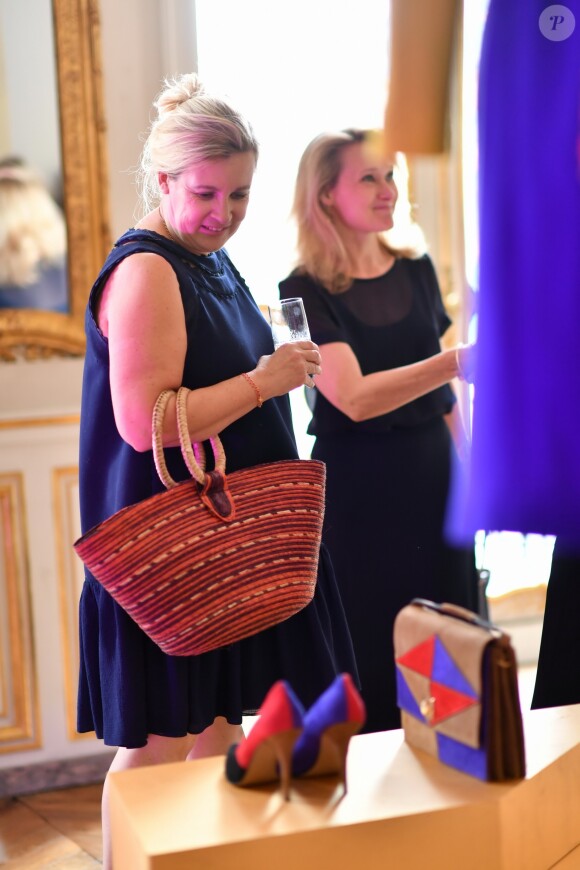Exclusif - Hélène Darroze à la soirée de lancement de la collection capsule Marina Rinaldi by Fausto Puglisi à l'hôtel d'Evreux à Paris le 2 juillet 2018. © Rachid Bellak / Bestimage