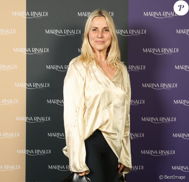 Exclusif - Sophie Favier à la soirée de lancement de la collection capsule Marina Rinaldi by Fausto Puglisi à l'hôtel d'Evreux à Paris le 2 juillet 2018. © Rachid Bellak / Bestimage