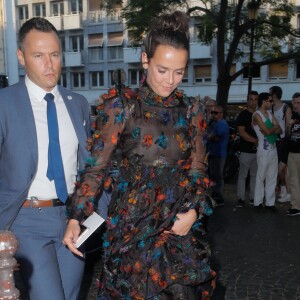 Pauline Ducruet - Défilé Valentino, collection Haute Couture automne-hiver 2018/2019 à l'hôtel Salomon de Rotschild à Paris. Le 4 juillet 2018. © Veeren-CVS/Bestimage