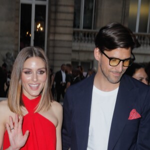 Olivia Palermo et son mari Johannes Huebl - Défilé Valentino, collection Haute Couture automne-hiver 2018/2019 à l'hôtel Salomon de Rotschild à Paris. Le 4 juillet 2018. © Veeren-CVS/Bestimage