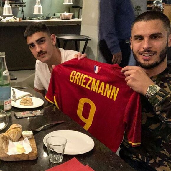 Baptiste Giabiconi et Théo Griezmann sur Instagram le 4 juin 2018.