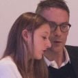 Julien Courbet et sa fille Lola - People lors du dernier jour du Longines Masters Paris à Villepinte, le 3 décembre 2017.