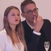Julien Courbet et sa fille Lola lors du dernier jour du Longines Masters Paris à Villepinte, le 3 décembre 2017.