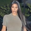 Kim Kardashian et Kanye West ont été dîner au restaurant Nobu à Los Angeles. Le couple quitte le restaurant au volant d'une Tesla, le 6 juillet 2018.