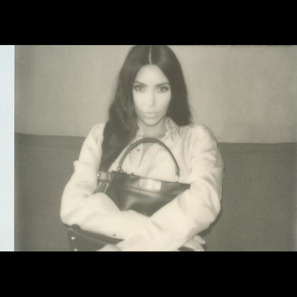 Kim Kardashian pour la campagne publicitaire "#MeandMyPeekaboo" de Fendi. Juillet 2018.