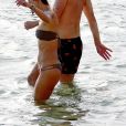 Alessandra Ambrosio en vacances à Ibiza, le 8 juillet 2018.