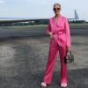 Céline Dion prend un jet privé pour rejoindre Taipei, et pose dans un look mode original sur Instagram, le 9 juillet 2018.