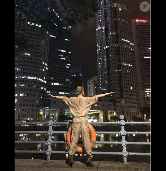Céline Dion à Singapour. Instagram, juillet 2018