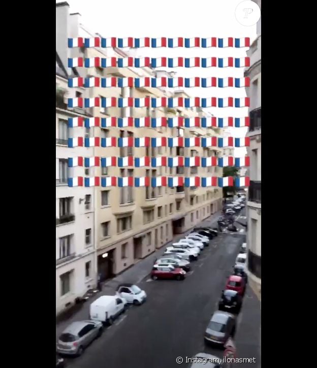 Ilona Smet fête la victoire des bleus contre la Belgique ce 10 juillet 2018 sur Instagram.