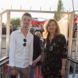 Valerie Trierweiler et son fils Leonard Trierweiler - 6ème édition du Trophée de la Pétanque Gastronomique au Paris Yacht Marina à Paris, France, le 28 juin 2018.