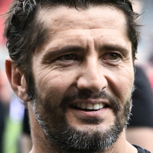 Bixente Lizarazu - Les champions du monde de 98 ont défié les rugbymen du Stade toulousain lors d'une rencontre caritative pour l'association de Pascal Olmeta "Un sourire, un espoir pour la vie" sur la pelouse du stade Ernest Wallon à Toulouse, France, le 10 juillet 2017. © Agence/Bestimage