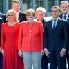 Andrzej Duda, Kolinda Grabar-Kitarović, Angela Merkel, Emmanuel Macron, Charles Michel à Bruxelles le 27 mai 2018.