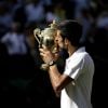 Novak Djokovic a battu Kevin Anderson en finale de Wimbledon le 15 juillet 2018 pour remporter son quatrième titre sur le gazon londonien.