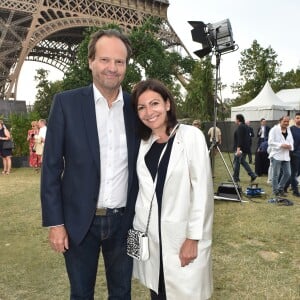 Exclusif - Anne Hidalgo et son mari Jean-Marc Germain - People et Backstage du Grand concert de Musique classique du 14 juillet au Champs de Mars à Paris. Le 14 juillet 2018 © Guirec-Gorassini-Veeren / Bestimage