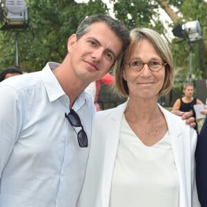 Exclusif - Philippe Jaroussky (contre-ténor) et Françoise Nyssen (Ministre de la Culture) - People et Backstage du Grand concert de Musique classique du 14 juillet au Champs de Mars à Paris. Le 14 juillet 2018 © Guirec-Gorassini-Veeren / Bestimage