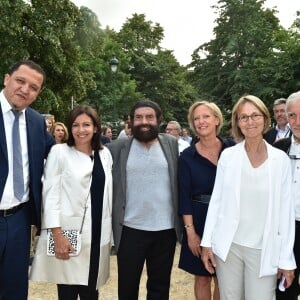 Exclusif - L'imam Hassen Chalghoumi, Anne Hidalgo, Marek Halter, Françoise Nyssen (Ministre de la Culture) - People et Backstage du Grand concert de Musique classique du 14 juillet au Champs de Mars à Paris. Le 14 juillet 2018 © Guirec-Gorassini-Veeren / Bestimage