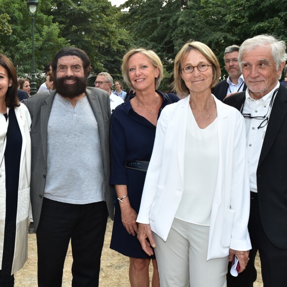 Exclusif - L'imam Hassen Chalghoumi, Anne Hidalgo, Marek Halter, Françoise Nyssen (Ministre de la Culture) - People et Backstage du Grand concert de Musique classique du 14 juillet au Champs de Mars à Paris. Le 14 juillet 2018 © Guirec-Gorassini-Veeren / Bestimage