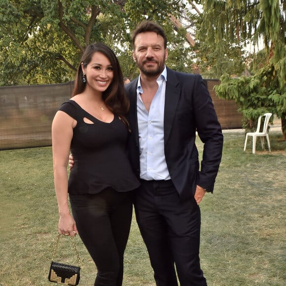 Exclusif - Samuel Le Bihan et sa compagne Angela (Enceinte) - People et Backstage du Grand concert de Musique classique du 14 juillet au Champs de Mars à Paris. Le 14 juillet 2018 © Guirec-Gorassini-Veeren / Bestimage