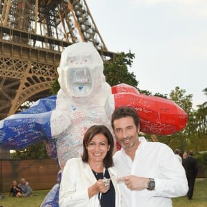 Exclusif - Anne Hidalgo et Richard Orlinski - People et Backstage du Grand concert de Musique classique du 14 juillet au Champs de Mars à Paris. Le 14 juillet 2018 © Guirec-Gorassini-Veeren / Bestimage