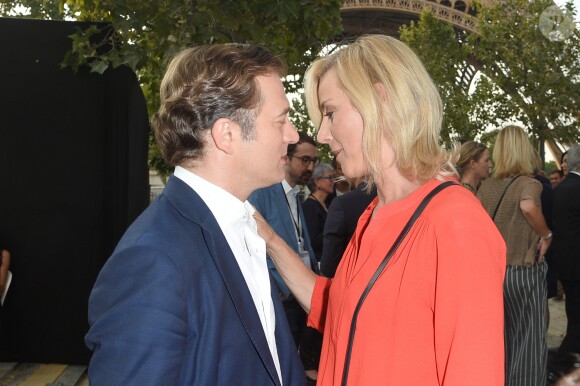 Exclusif - Renaud Capuçon et sa femme Laurence Ferrari - People et Backstage du Grand concert de Musique classique du 14 juillet au Champs de Mars à Paris. Le 14 juillet 2018 © Guirec-Gorassini-Veeren / Bestimage