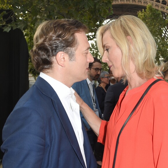 Exclusif - Renaud Capuçon et sa femme Laurence Ferrari - People et Backstage du Grand concert de Musique classique du 14 juillet au Champs de Mars à Paris. Le 14 juillet 2018 © Guirec-Gorassini-Veeren / Bestimage
