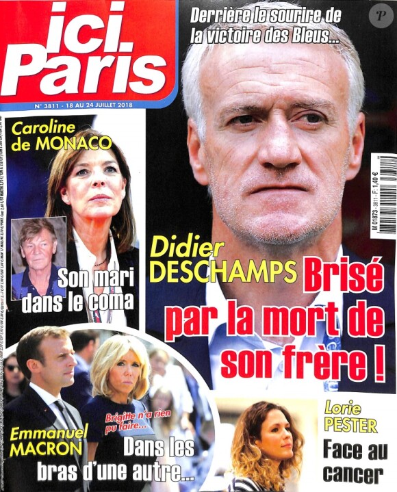 Couverture du magazine "Ici Paris" du 18 juillet 2018.