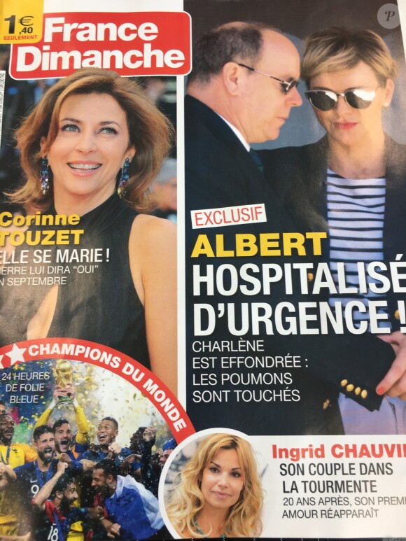 Couverture du magazine "France Dimanche" du 20 au 26 juillet 2018