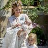 Image du baptême de la princesse Adrienne de Suède, fille de la princesse Madeleine et de Christopher O'Neill, le 8 juin 2018 à Stockholm.