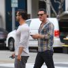 Luke Evans et Victor Turpin vont déjeuner au restaurant Sugar Fish à Beverly Hills, le 21 mai 2018.