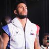 Tony Yoka - Tony Yoka remporte son cinquième combat pro face à David Allen. La conquête acte 5 au palais des sports de Paris, Tony a battu David Allen par arrêt de l'arbitre à la dixième reprise, lors de son cinquième combat pro, samedi soir à Paris le 23 juin 2018 © Veeren-CVS/Bestimage