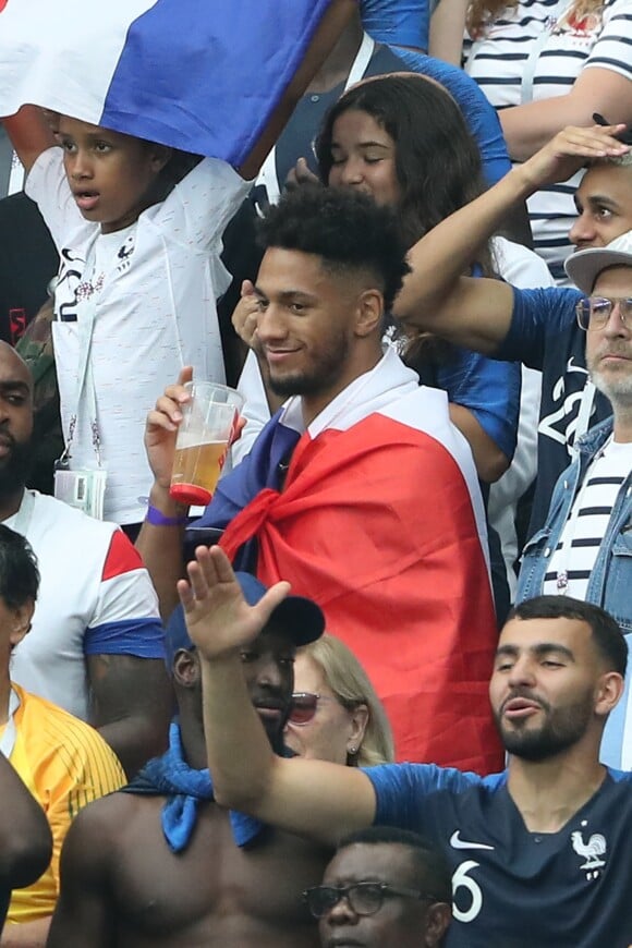 Tony Yoka - People au stade Loujniki lors de la finale de la Coupe du Monde de Football 2018 à Moscou, opposant la France à la Croatie à Moscou le 15 juillet 2018 .© Cyril Moreau/Bestimage