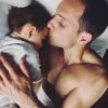 Renaud Lavillenie au réveil avec sa fille Iris le 29 mai 2018.
