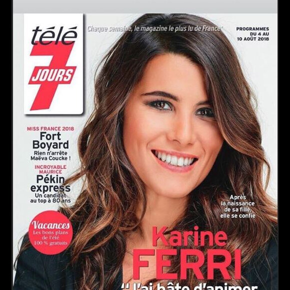 Karine Ferri en couverture du prochain numéro de "Télé 7 jours"