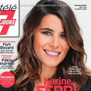 Karine Ferri en couverture de "Télé 7 jours"