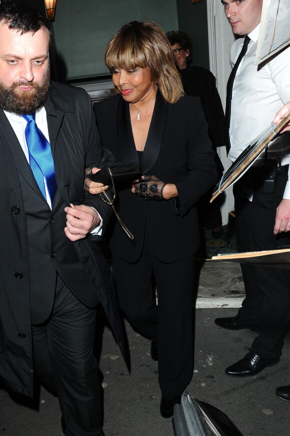 Tina Turner lors de la présentation à la presse de la comédie musicale "Tina: The Tina Turner Musical" au théâtre Aldwych à Londres le 17 avril 2018.