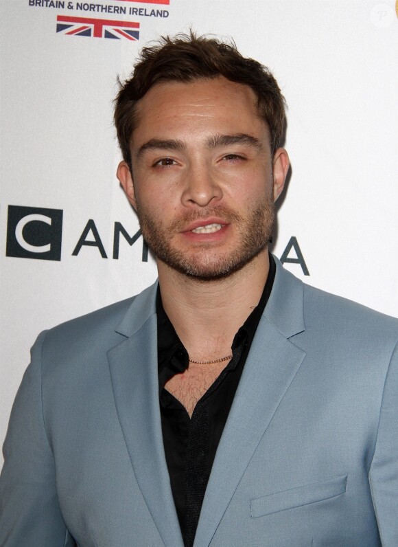 L'acteur Ed Westwick à la soirée BAFTA TV Tea 2017 à l'hôtel Beverly Hilton à Beverly Hills, le 16 septembre 2017