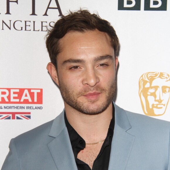 L'acteur Ed Westwick à la soirée BAFTA TV Tea 2017 à l'hôtel Beverly Hilton à Beverly Hills, le 16 septembre 2017