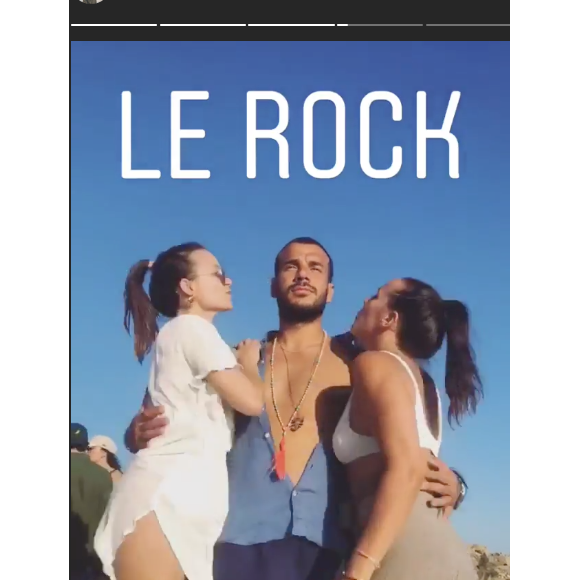 Pauline Ducruet en vacances avec ses amis à Mykonos, image extraite de sa story Instagram du 30 juillet 2018.