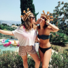 Camille Gottlieb, fille de la princesse Stéphanie de Monaco, avec son amie Caroline sur Instagram le 15 juillet 2018.