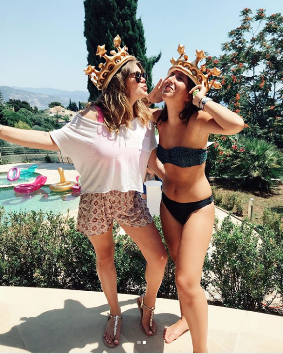 Camille Gottlieb, fille de la princesse Stéphanie de Monaco, avec son amie Caroline sur Instagram le 15 juillet 2018.