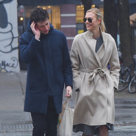 Exclusif - Karlie Kloss et son compagnon Joshua Kushner à New York, le 10 février 2018.