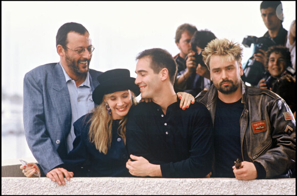 Jean Reno et Jean-Marc Barr version 1988, ici avec Luc Besson et Rosanna Arquette