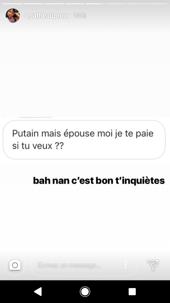 Agathe Auproux - Lundi 30 juillet 2018, Instagram
